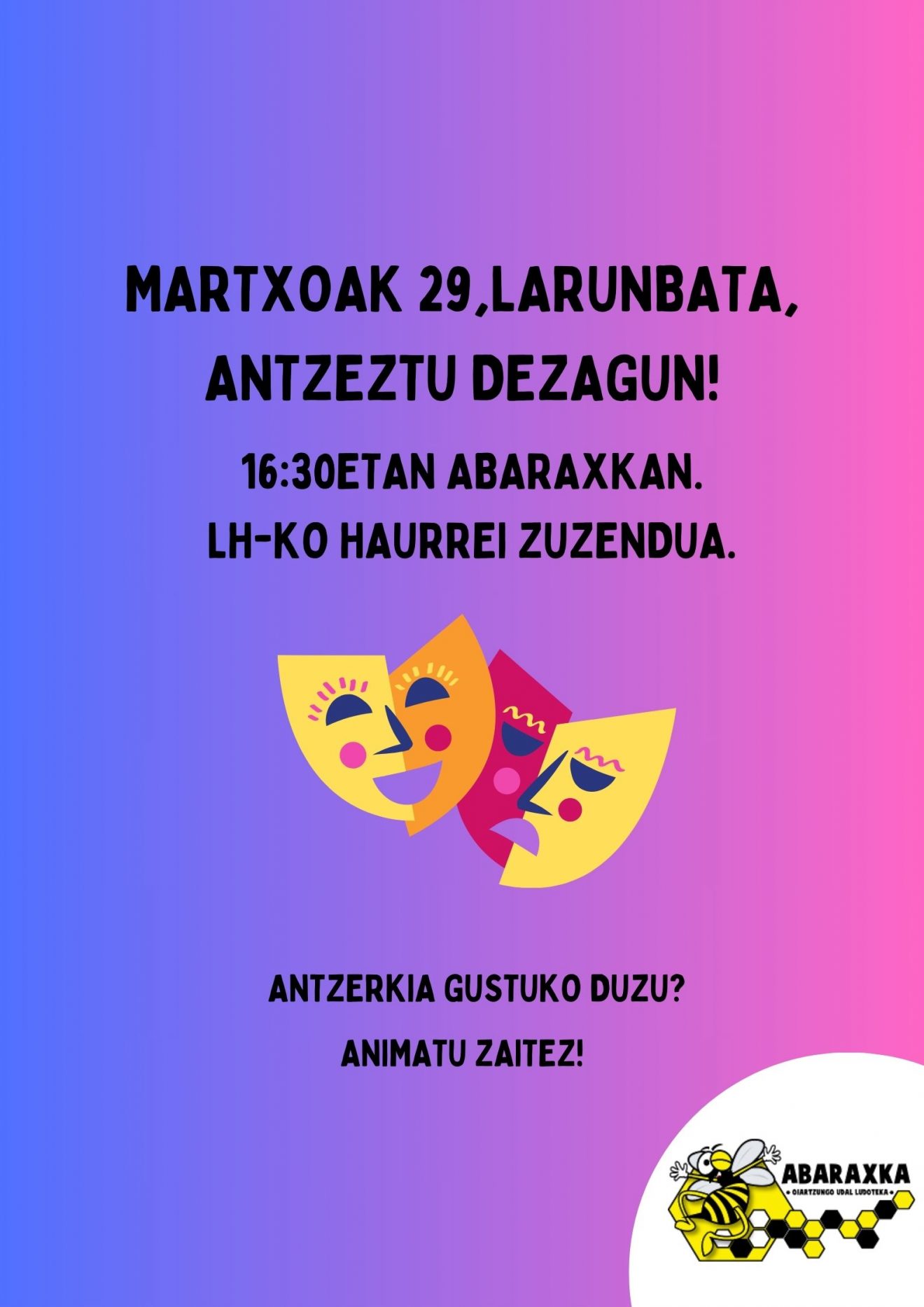 ANTZEZTU DEZAGUN!
