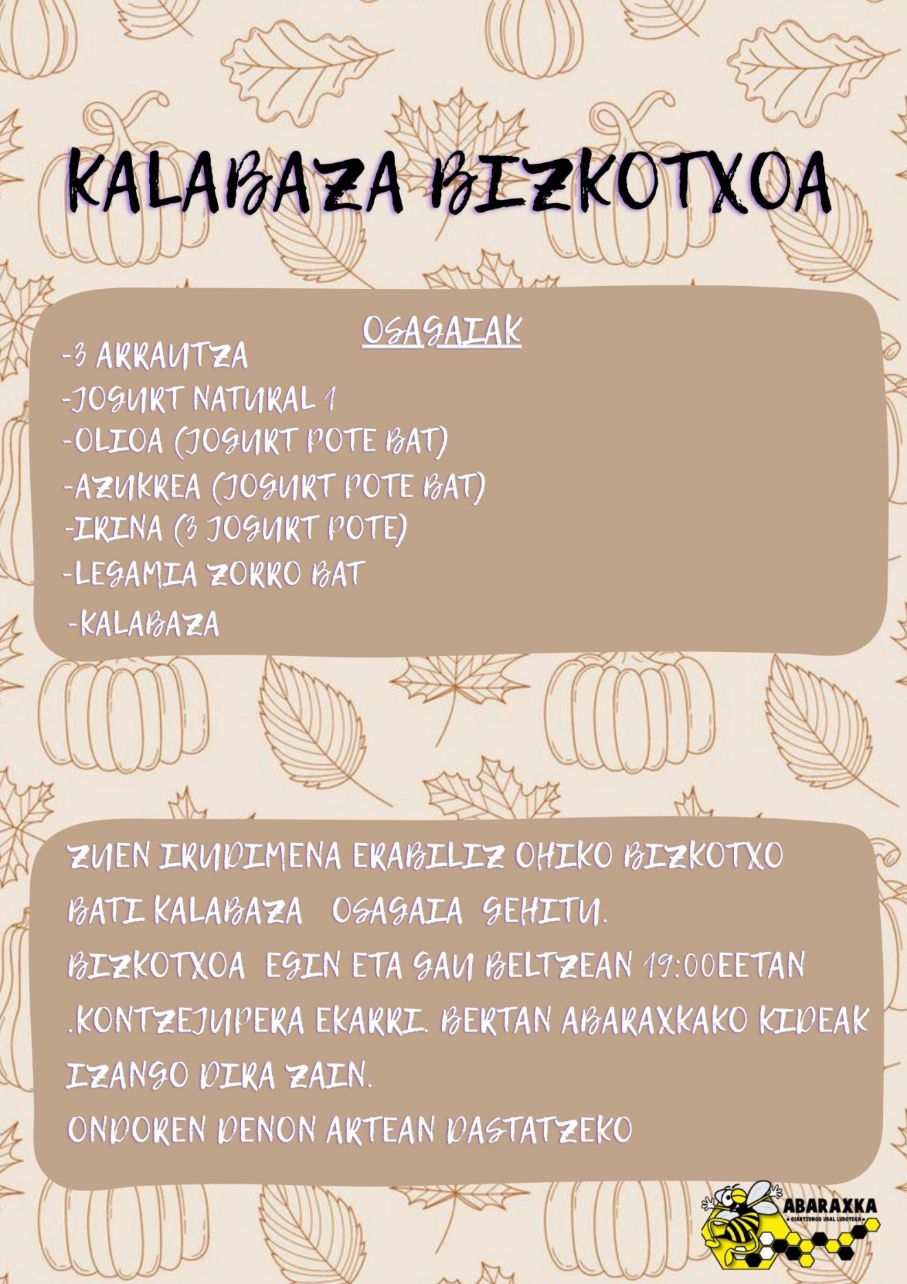 GAU BELTZA BIZKOTXOA