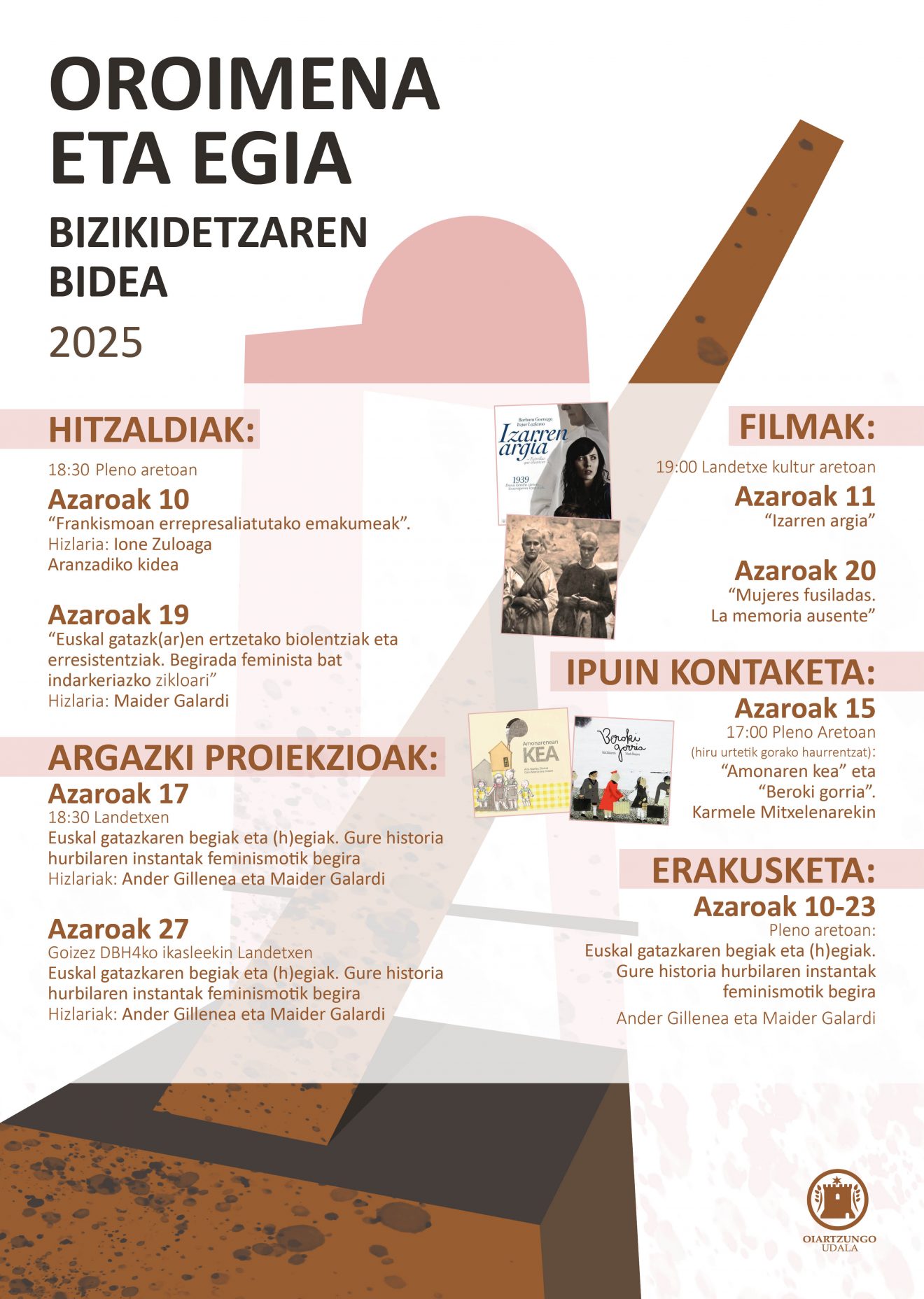 OROIMENA ETA EGIA BIZIKIDETZAREN BIDEA KARTELA 2025 ONA ZUZ